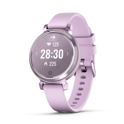 Garmin Lily 2 Metallic Lilac z paskiem silikonowym w kolorze Lilac