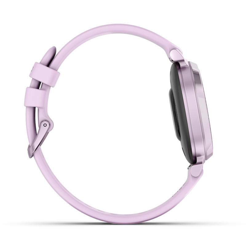 Garmin Lily 2 Metallic Lilac z paskiem silikonowym w kolorze Lilac