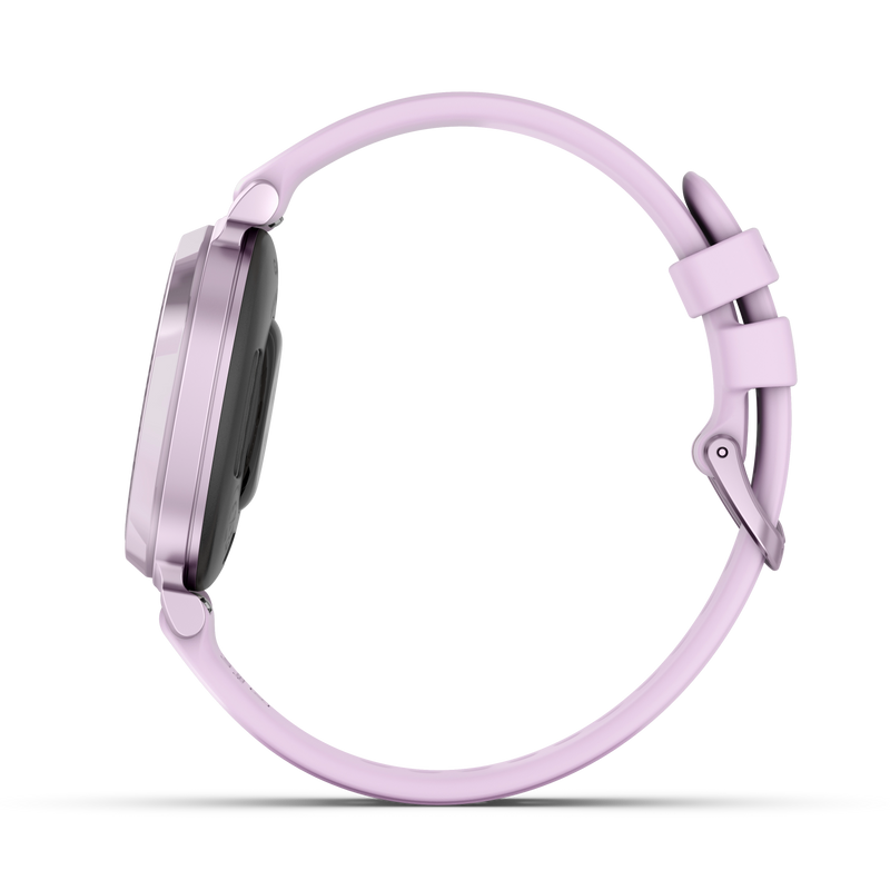 Garmin Lily 2 Metallic Lilac z paskiem silikonowym w kolorze Lilac