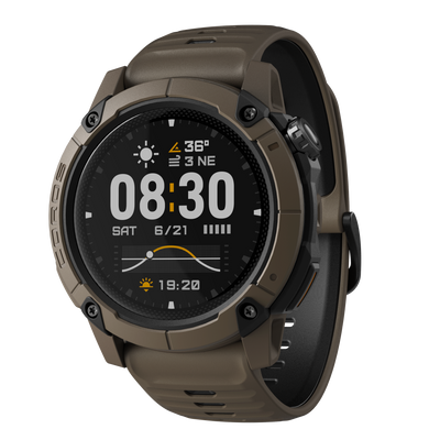 COROS NOMAD – zegarek sportowy, 48 mm, Brązowy