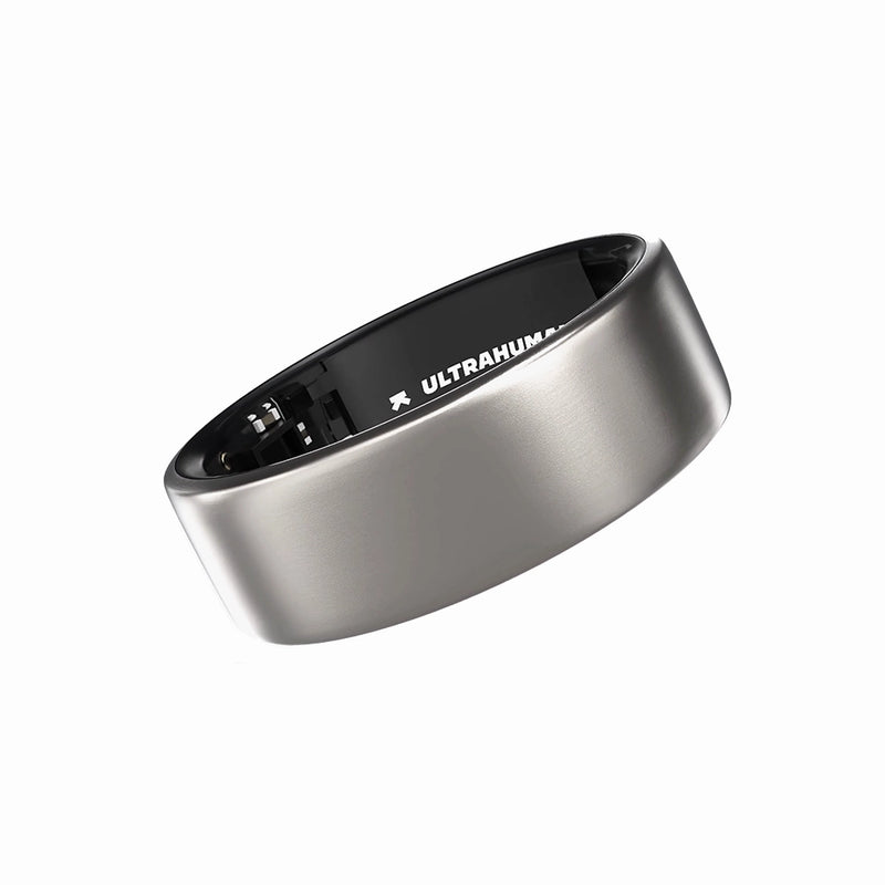 Ultrahuman Ring Air - inteligenta obrączka z pomiarem aktywności i snu - Raw Titanium