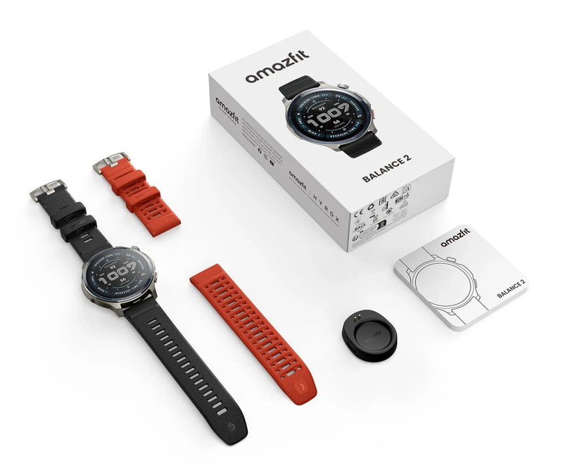 Amazfit Smartwatch Balance 2 NFC SIlikonowy Pasek Czarny