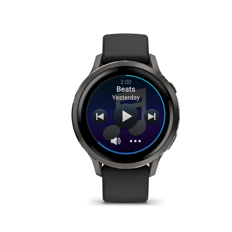 Garmin Venu 4 – 41 mm, Slate z paskiem silikonowym w kolorze Black