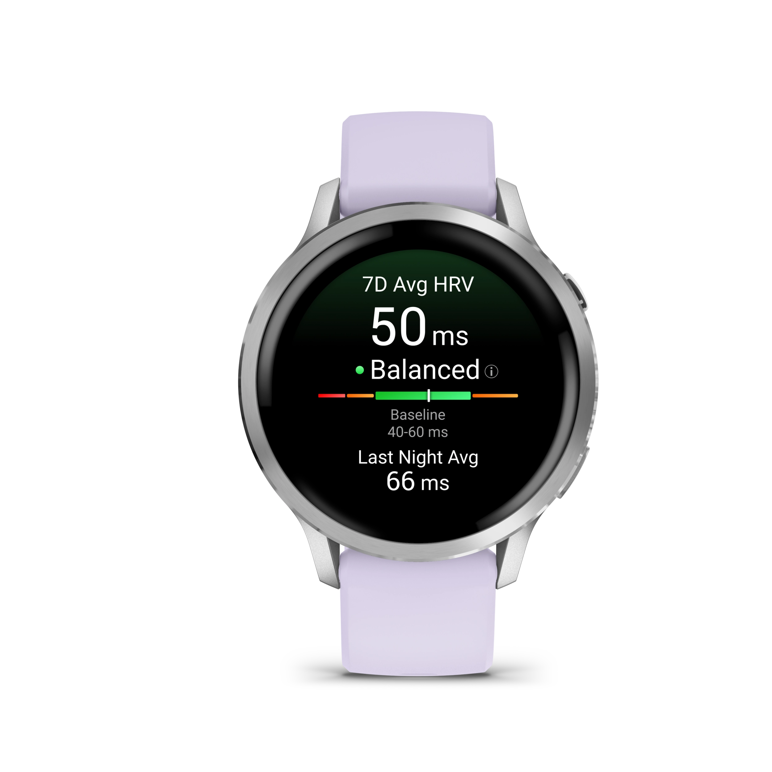 Garmin Venu 4 – 41 mm, Silver z paskiem silikonowym w kolorze Periwinkle