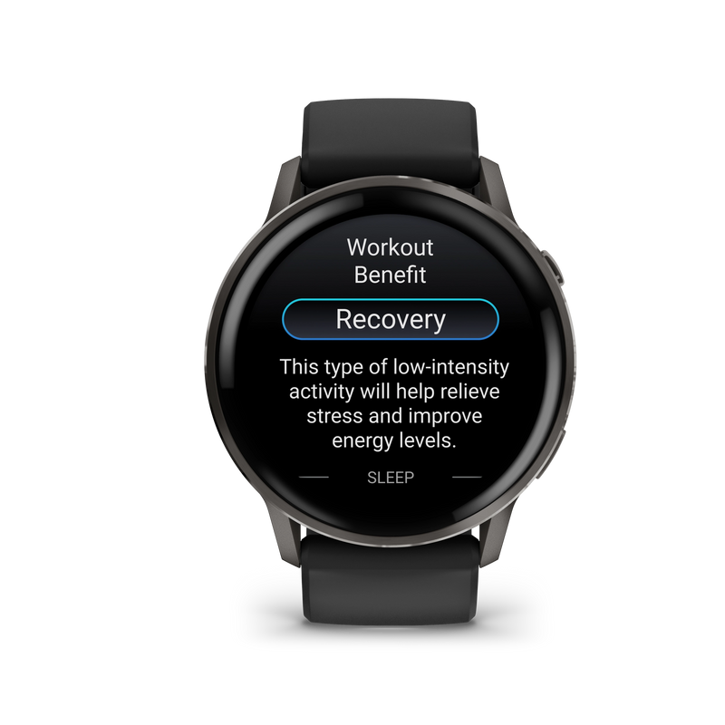 Garmin Venu 4 – 45 mm, Slate z paskiem silikonowym w kolorze Black