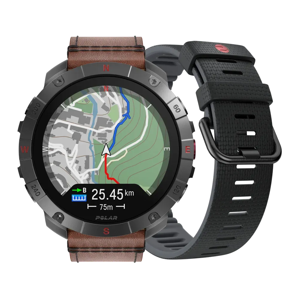 Polar Grit X2 Pro Titan brązowy skórzany M/L