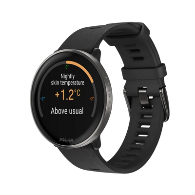 Polar Ignite 3 Titanium czarny silikonowy S-L smartwatch