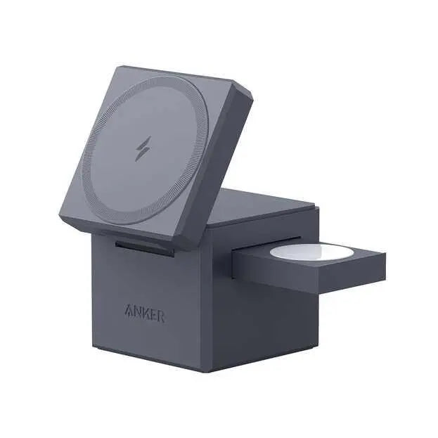 Anker Stacja Ładowarka Bezprzewodowa MagSafe Cube 3w1, 15W, Czarna