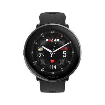 Polar Ignite 3 Titanium czarny silikonowy S-L smartwatch