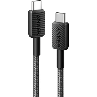 Anker Kabel 322 Pleciony, USB-C do USB-C, 1.8m, Czarny
