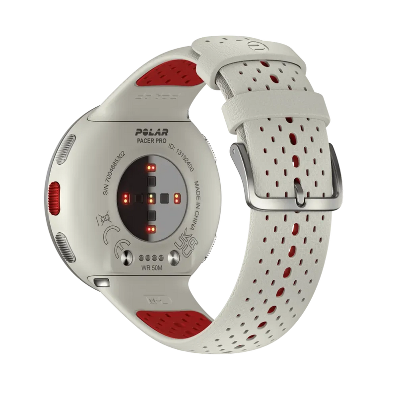 Polar Pacer PRO biało-czerwony S-L smartwatch