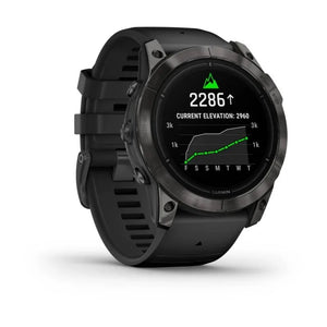 Zegarek Garmin Epix Pro (Gen. 2) Sapphire Edition 51 mm Szary tytanowy z powłoką DLC i z czarnym paskiem