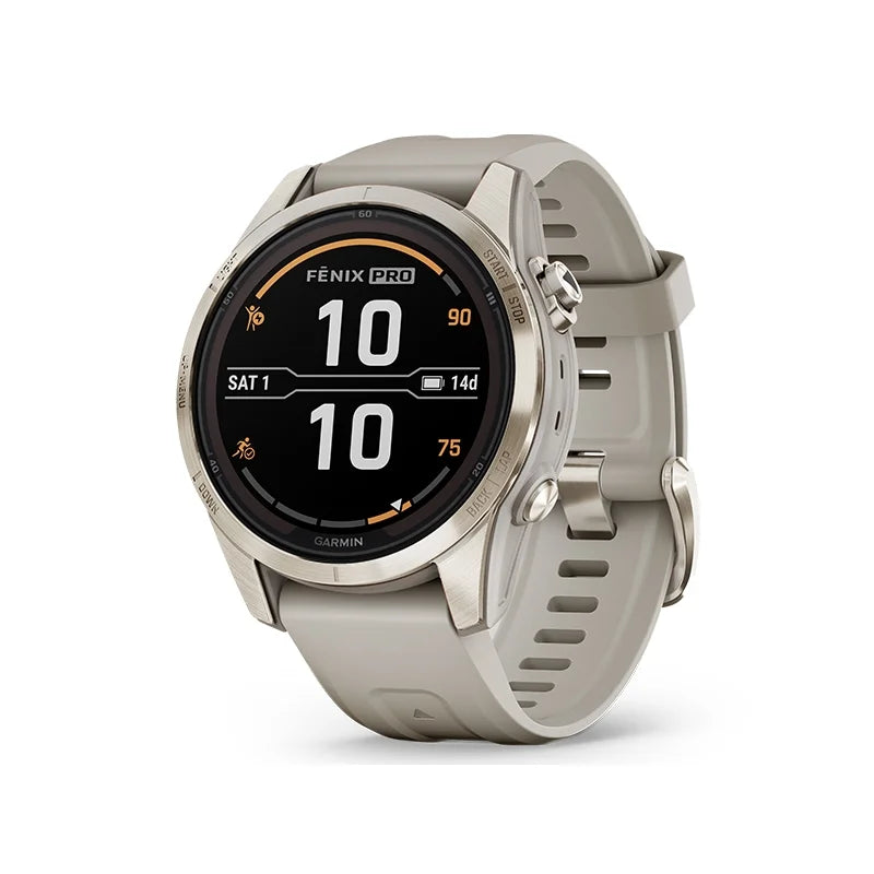 Garmin Fenix 7S Pro Sapphire Solar - złoty