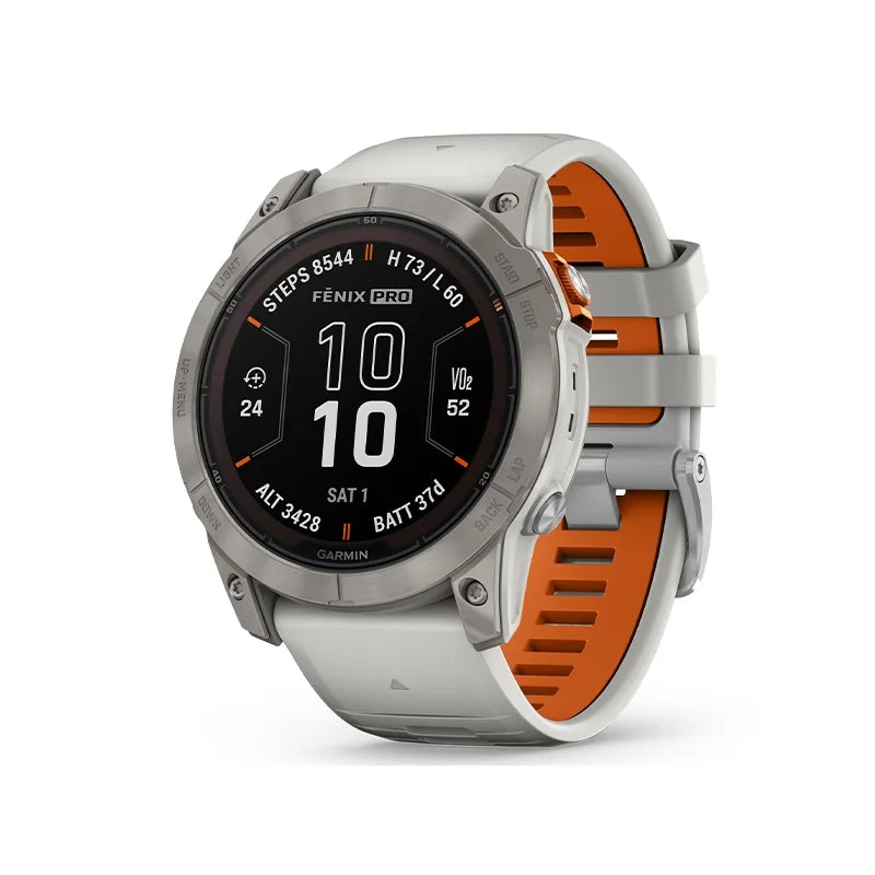 Garmin Fenix® 7X Pro Sapphire Solar zegarek sportowy z wytrzymałą baterią - szary