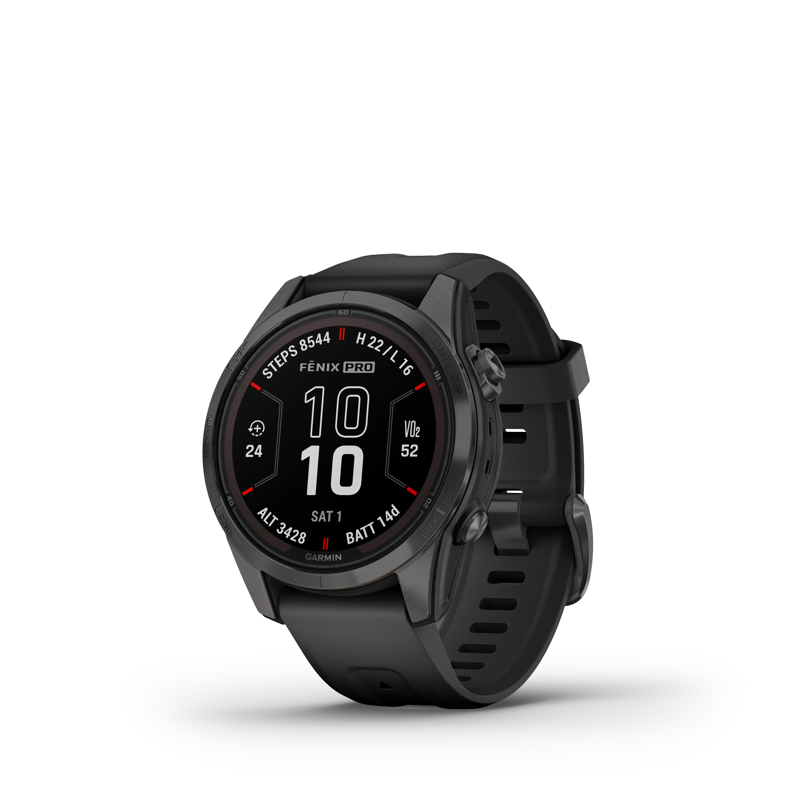 Garmin Fenix 7S Pro Sapphire Solar - czarny