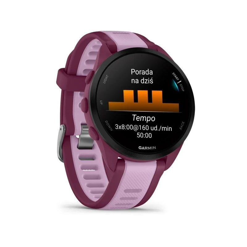 Garmin Forerunner 165 Music Berry/Lilac (różowy)