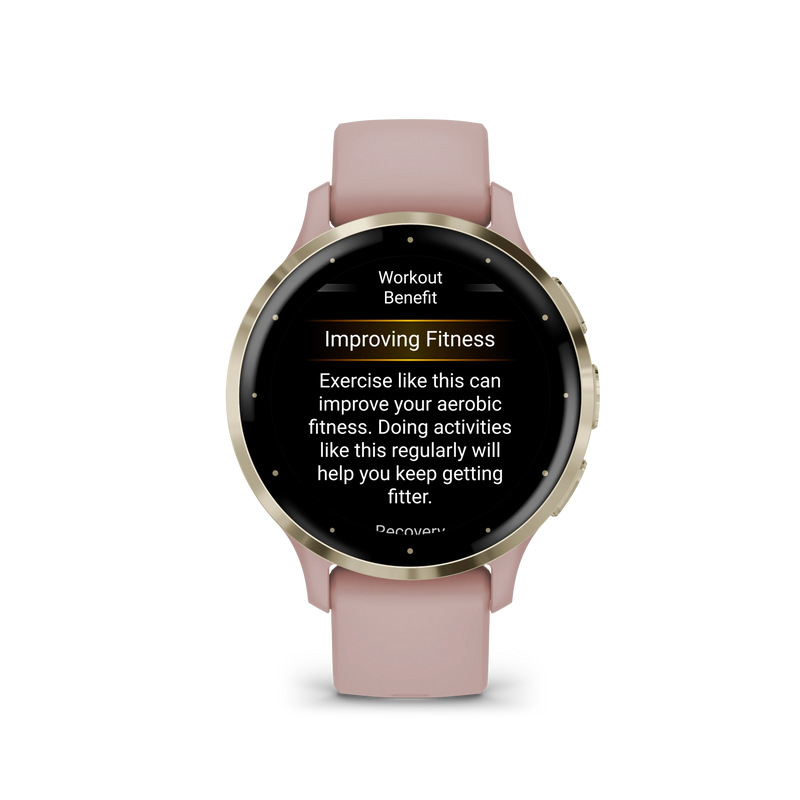 Garmin Venu® 3S (41 mm) zegarek sportowy damski z GPS - różowy