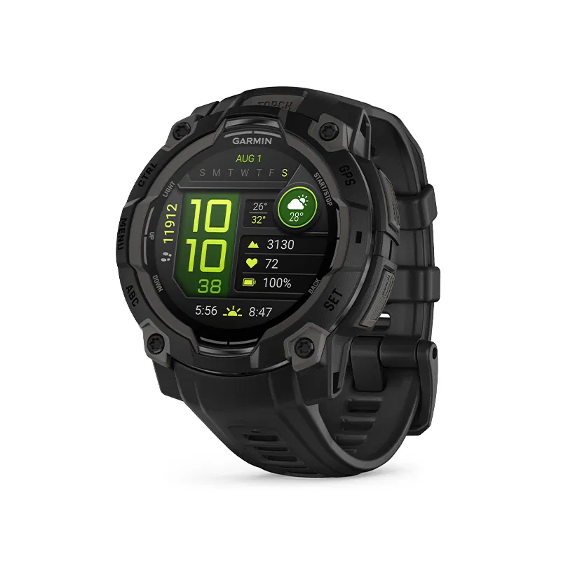 Garmin Instinct 3 – 45 mm, AMOLED Czarny z czarnym paskiem