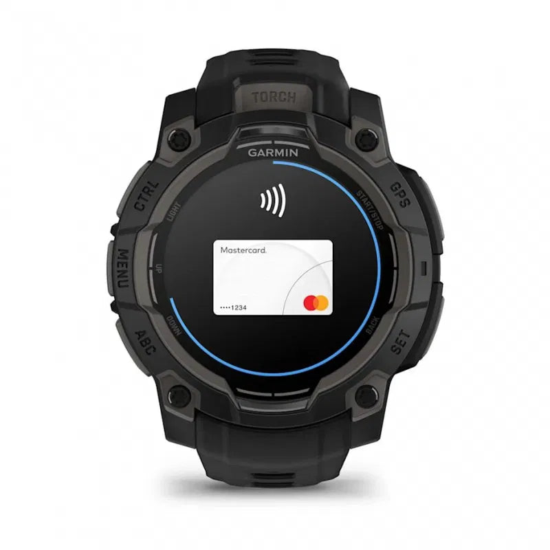 Garmin Instinct 3 – 45 mm, AMOLED Czarny z czarnym paskiem
