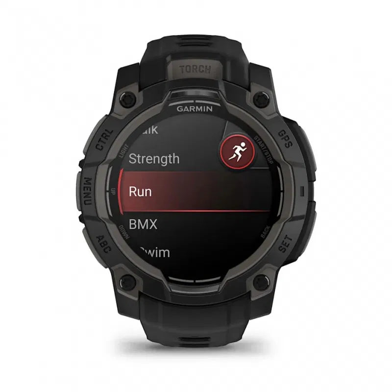 Garmin Instinct 3 – 45 mm, AMOLED Czarny z czarnym paskiem