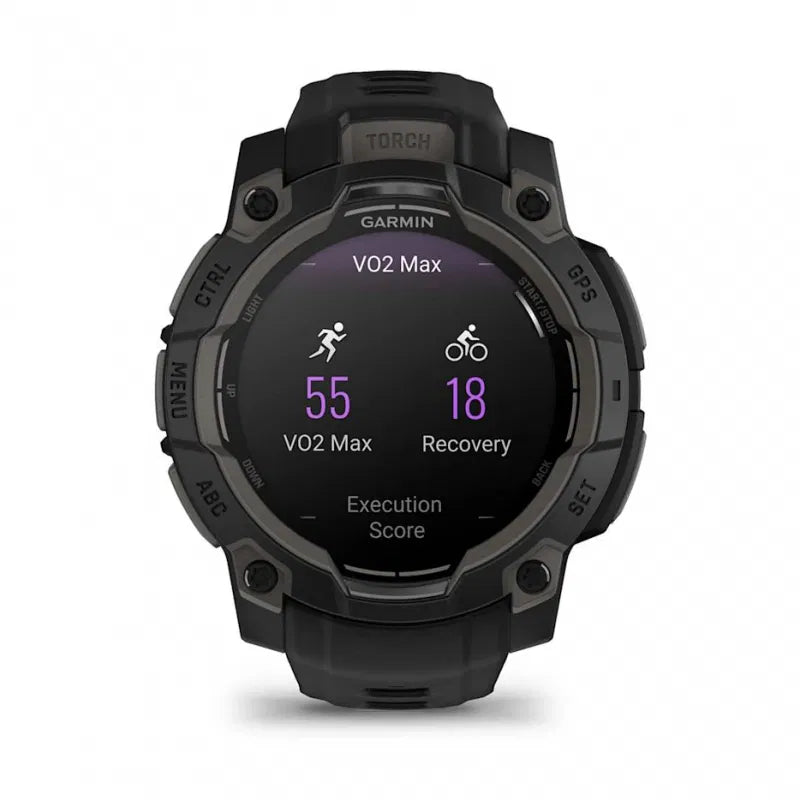 Garmin Instinct 3 – 45 mm, AMOLED Czarny z czarnym paskiem