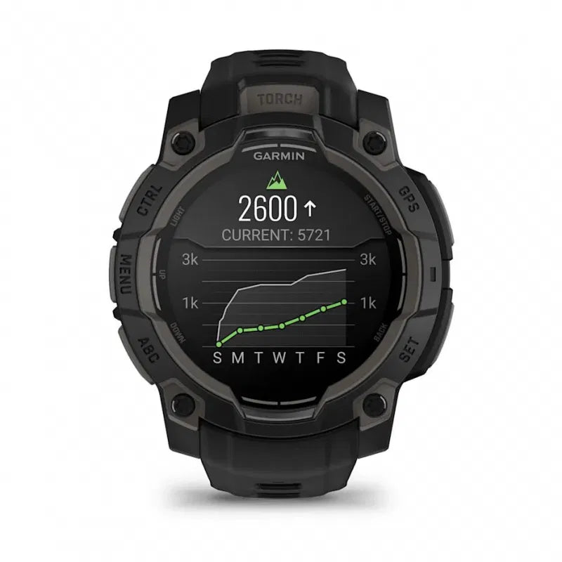 Garmin Instinct 3 – 45 mm, AMOLED Czarny z czarnym paskiem
