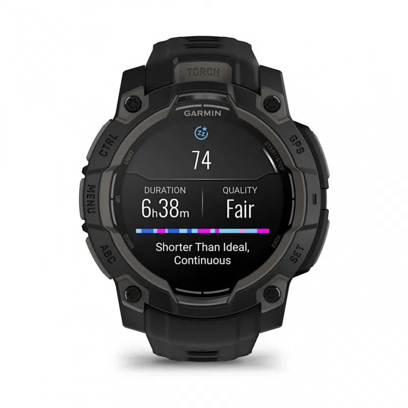 Garmin Instinct 3 – 45 mm, AMOLED Czarny z czarnym paskiem