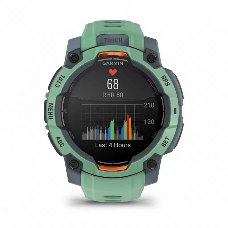 Garmin Instinct 3 – 45 mm, AMOLED  Neotropic z paskiem w kolorze Neotropic