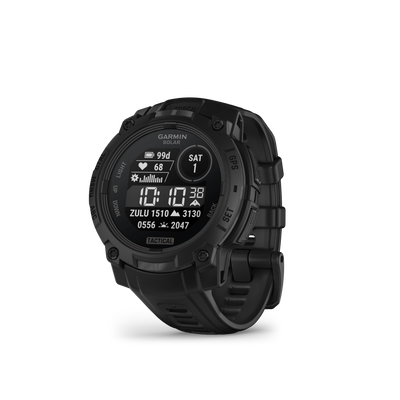 Garmin Instinct 3 – 45 mm, Solar, Tactical Edition Czarny z paskiem w kolorze czarnym