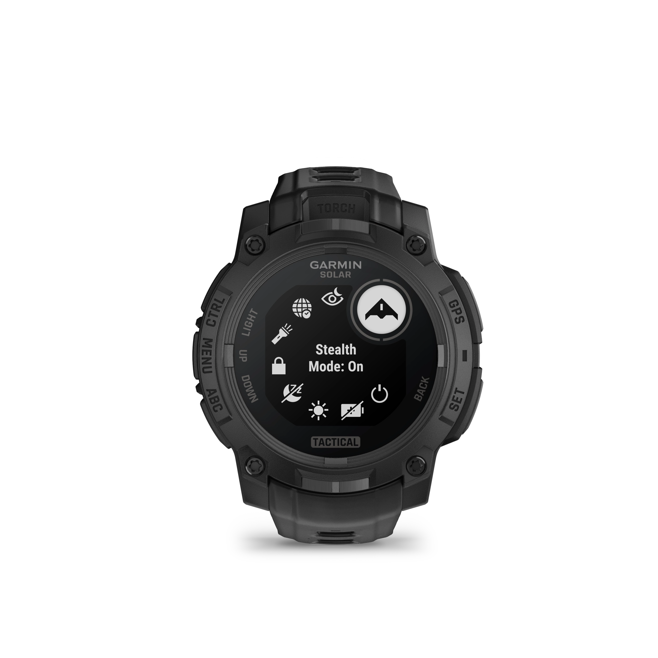 Garmin Instinct 3 – 45 mm, Solar, Tactical Edition Czarny z paskiem w kolorze czarnym