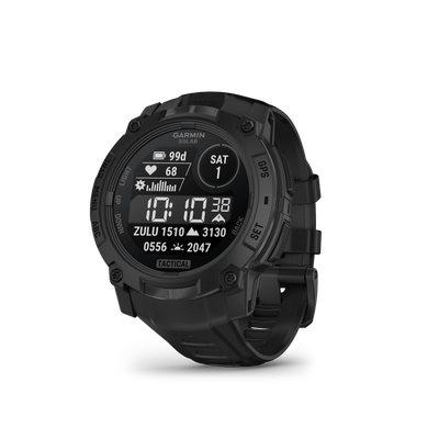 Garmin Instinct 3 – 50 mm, Solar, Tactical Edition Czarny z paskiem w kolorze czarnym