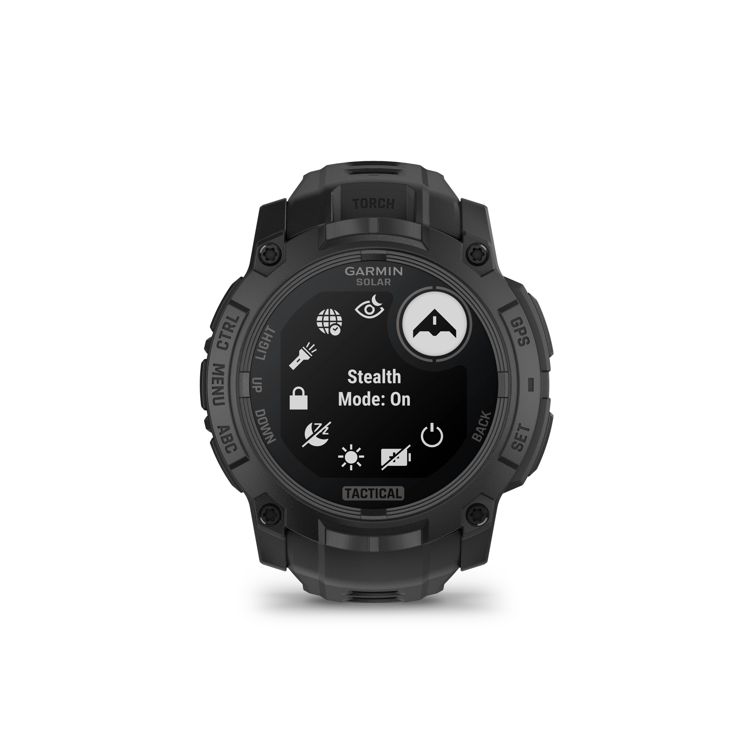 Garmin Instinct 3 – 50 mm, Solar, Tactical Edition Czarny z paskiem w kolorze czarnym