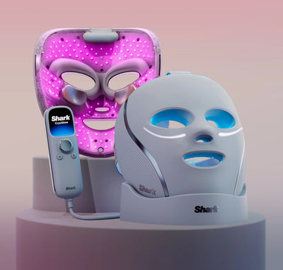 Shark CryoGlow FW312EU - maska LED na twarz, Błękitny