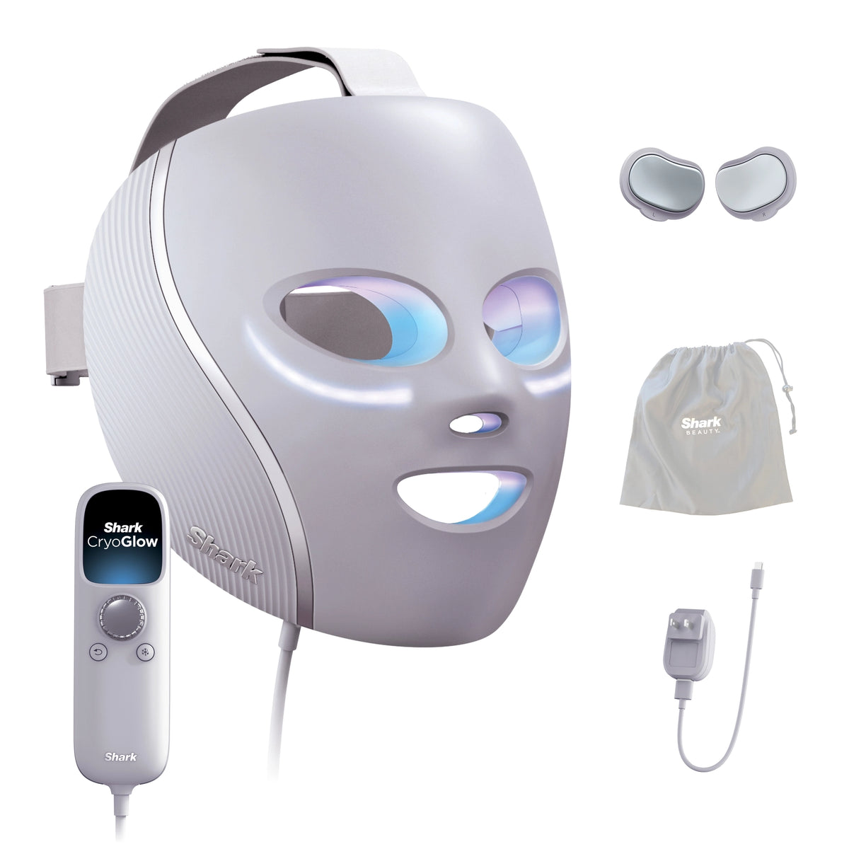 Shark CryoGlow FW312EUPL - maska LED na twarz, Liliowy