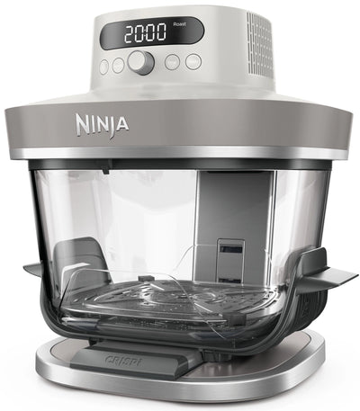 Ninja Frytkownica beztłuszczowa CRISPi PRO AS101EULG - Szklany Air Fryer 7 w 1, 5,7 l, Szary