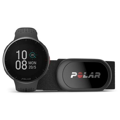 Polar Pacer PRO szaro-czarny S-L smartwatch z nadajnikiem HR H10