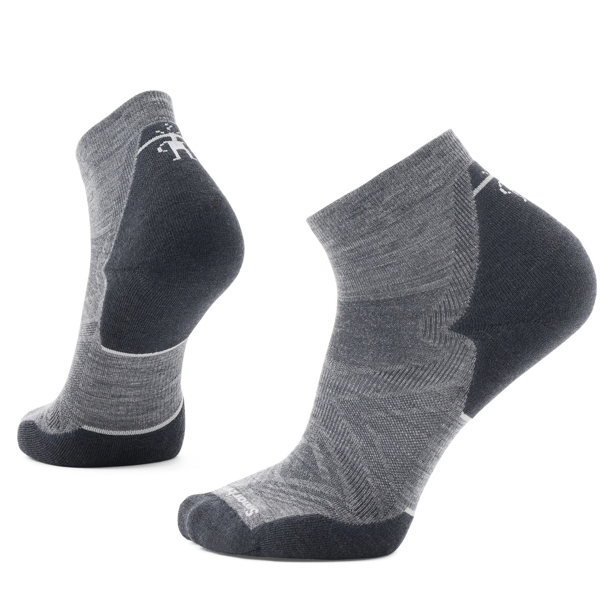 Smartwool Run Targeted Cushion Ankle – skarpety do biegania unisex, rozmiar L, Medium Gray