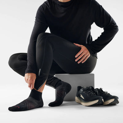 Smartwool Run Zero Cushion Ankle – skarpety do biegania unisex, rozmiar M, Black