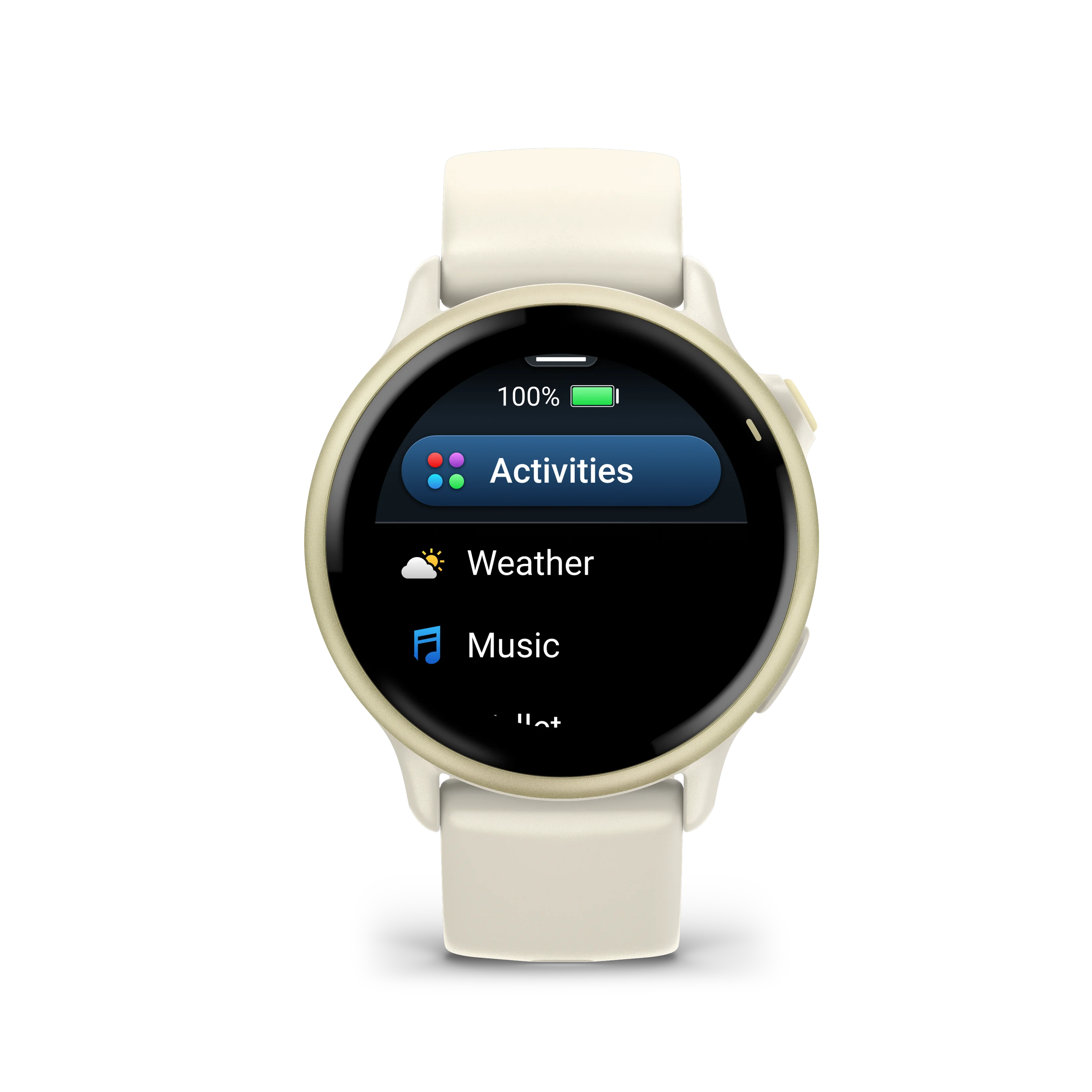 Garmin Vivoactive 6 Lunar gold z paskiem w kolorze Bone