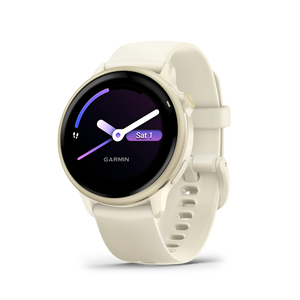 Garmin Vivoactive 6 Lunar gold z paskiem w kolorze Bone