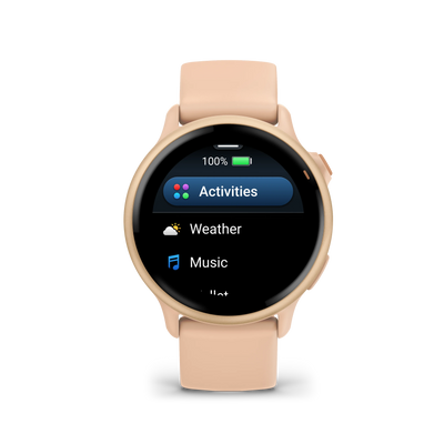 Garmin Vivoactive 6 Metallic Pink dawn z paskiem w kolorze Pink dawn