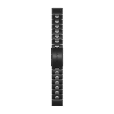 Garmin QuickFit® 22 – Tytanowa bransoleta z otworami, powłoka carbon grey DLC (ciemnoszary)