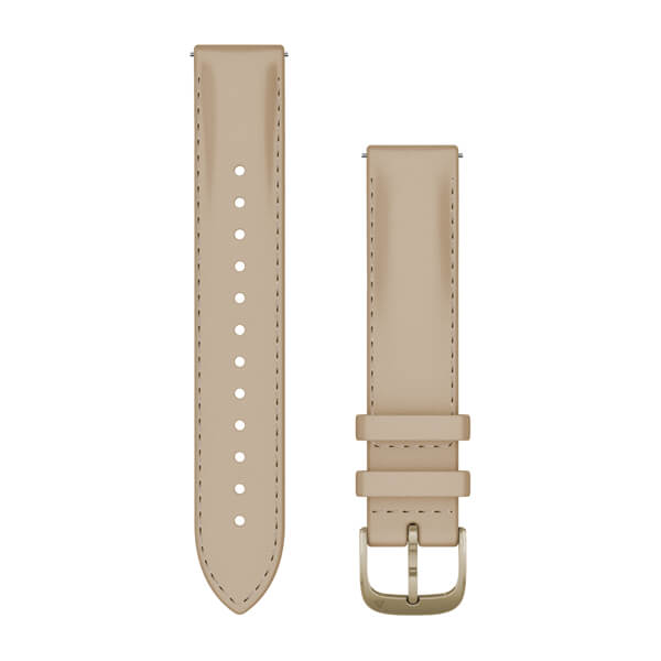 Garmin Pasek z mechanizmem szybkiego odłączania (18 mm) – Skóra Light sand (jasnopiaskowy)