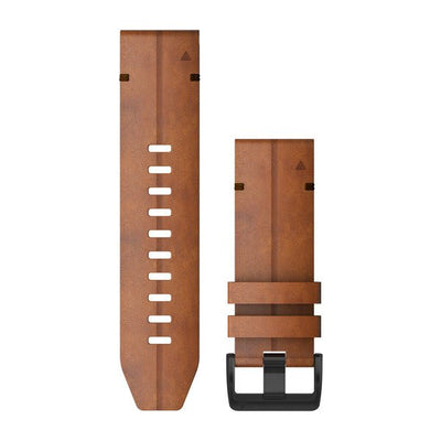 Garmin QuickFit® 26 – Skórzany pasek Chestnut (brązowy)