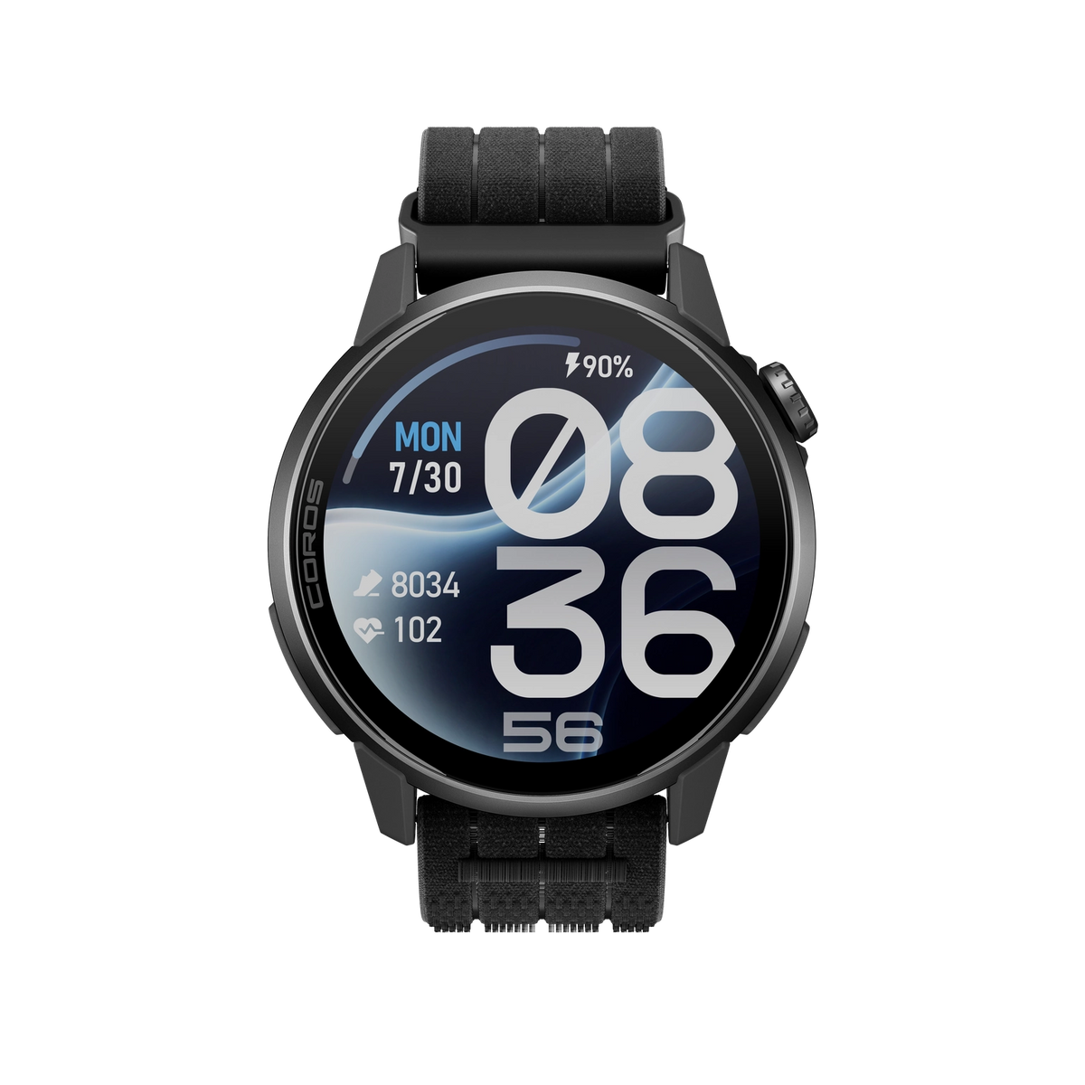 COROS PACE 4 Pro - zegarek sportowy, 48 mm, Czarny z paskiem nylonowym