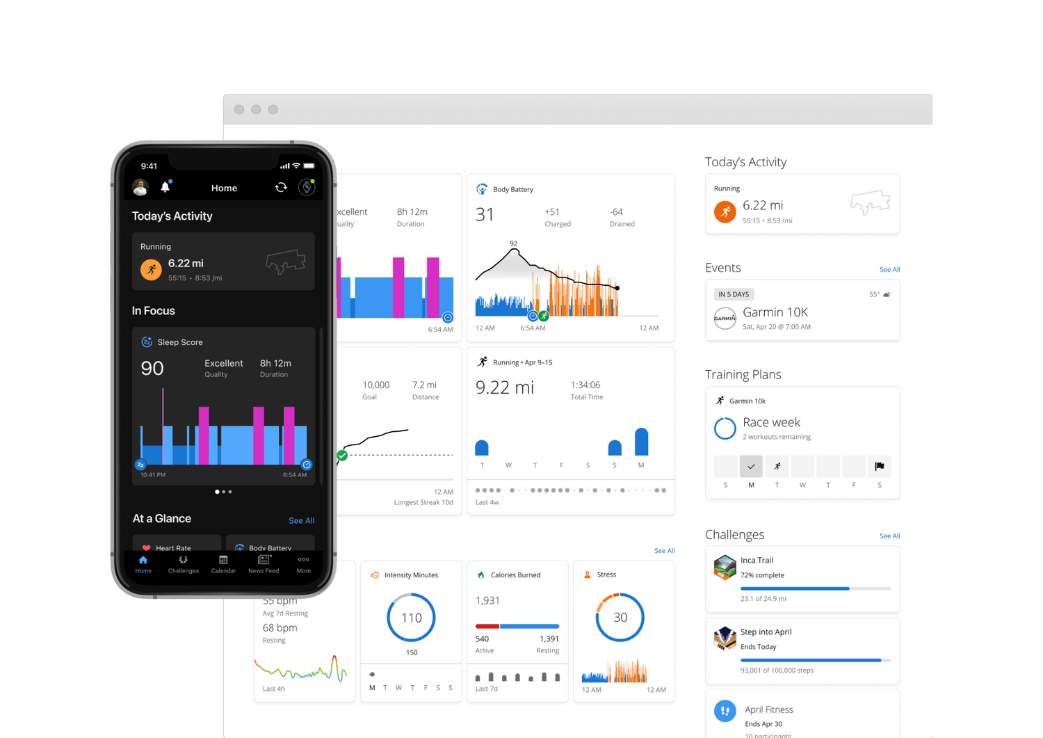 aplikacja garmin connect