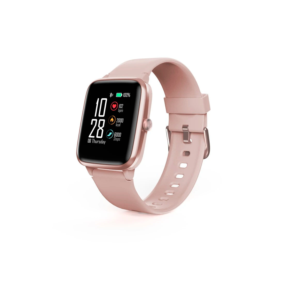 Smartwatch damski różowy Hama Fit Watch 5910 zegarek sportowy