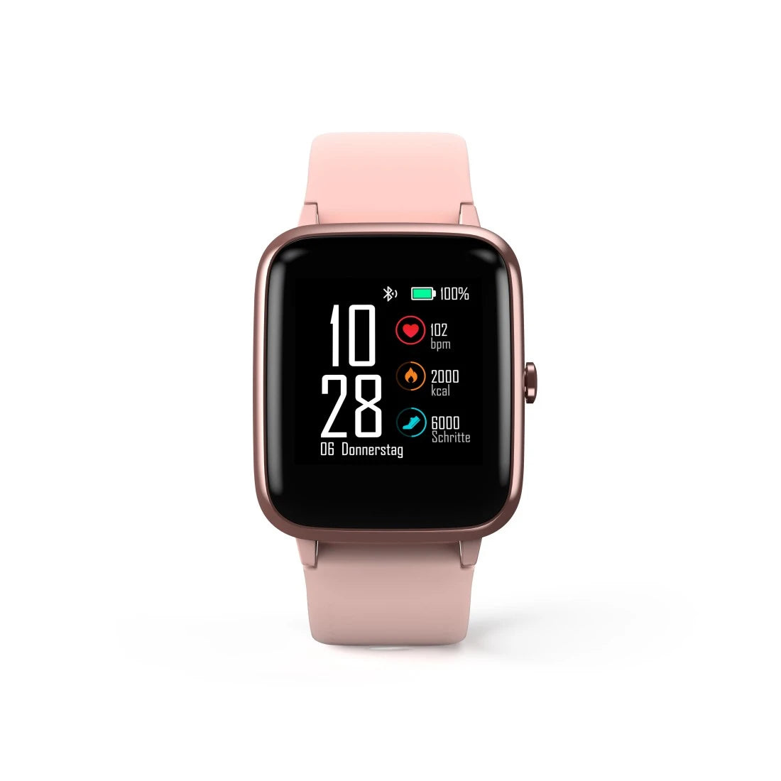 Smartwatch damski różowy Hama Fit Watch 5910 zegarek sportowy