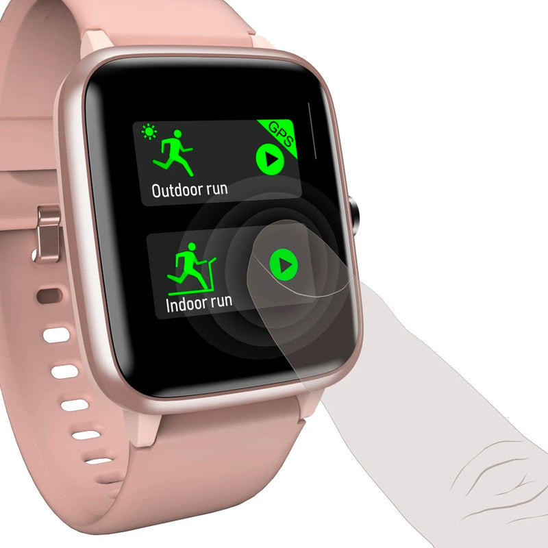 Smartwatch damski różowy Hama Fit Watch 5910 zegarek sportowy
