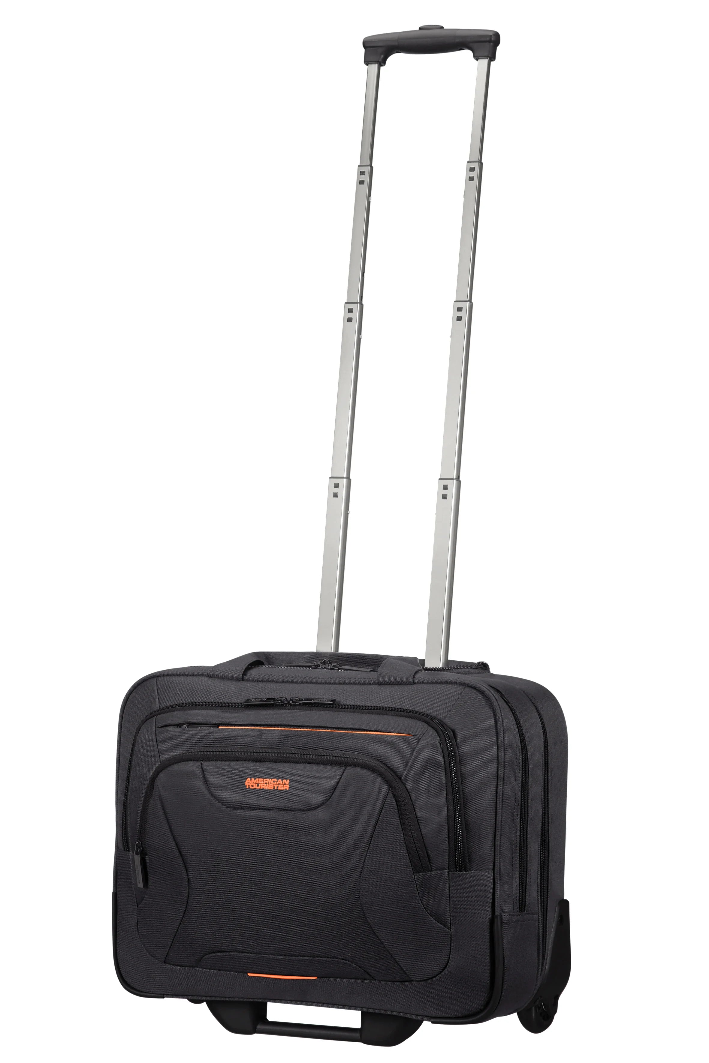 American Tourister torba do laptopa 15.6" At Work Rolling Tote Czarny/Pomarańczowy